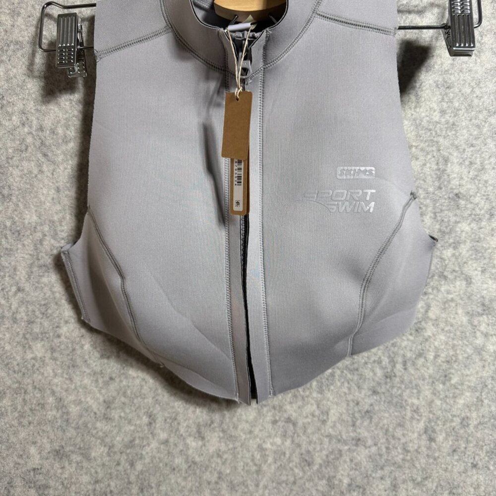 SKIMS Signature Swim Triangle Top + High‑Waist Bottom – Grey, Size M, NWT - Picture 5 of 13